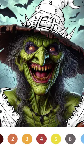 Halloween Color By Number Game screenshot 9