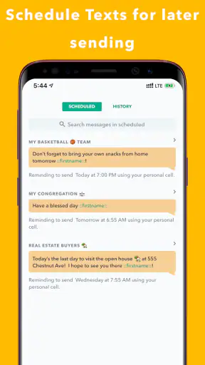 Hit Em Up: Mass Text Bulk SMS screenshot