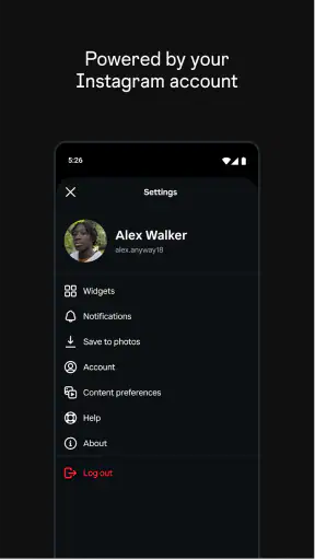 Instants, an Instagram app screenshot 6