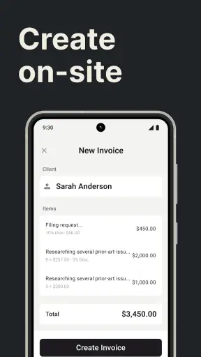 Invoice Maker Tofu & Receipts screenshot