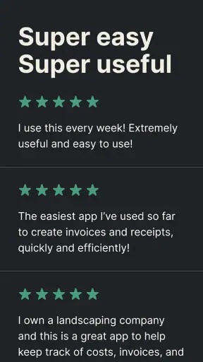 Invoice Maker Tofu & Receipts screenshot