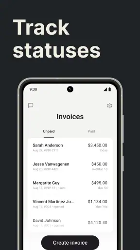 Invoice Maker Tofu & Receipts screenshot