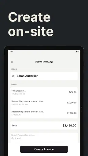 Invoice Maker Tofu & Receipts screenshot