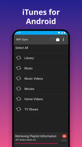 iSyncr: iTunes to Android screenshot