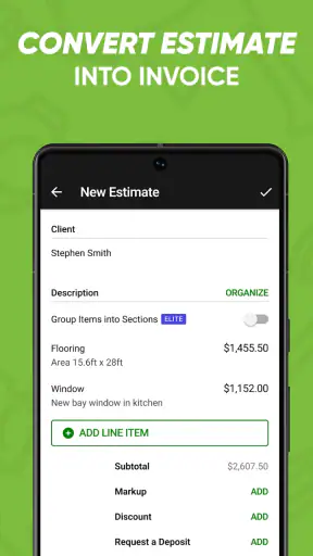 Joist Invoices for Contractors screenshot