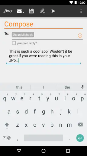 JPay screenshot