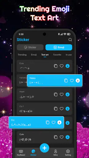 Keyboard - Neon Love Theme screenshot