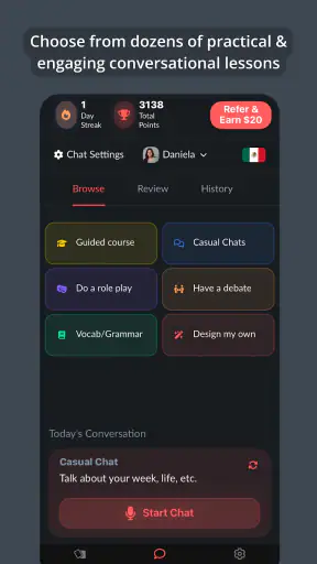Langua: AI language learning screenshot
