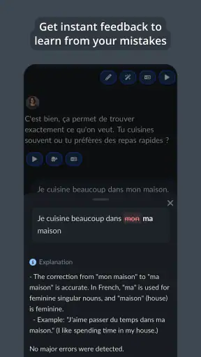 Langua: AI language learning screenshot