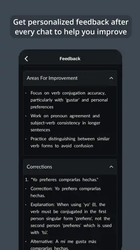 Langua: AI language learning screenshot