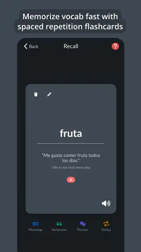 Langua: AI language learning screenshot