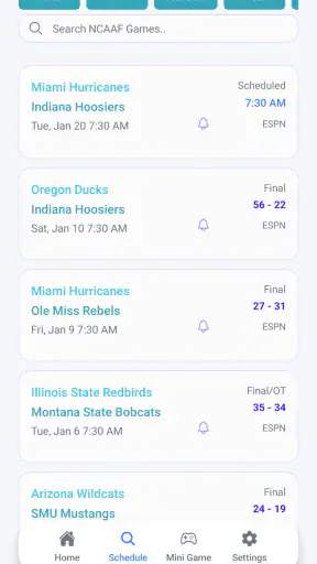 Live Scores : NFL NCAA NBA MLB screenshot