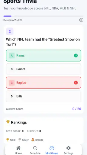 Live Scores : NFL NCAA NBA MLB screenshot