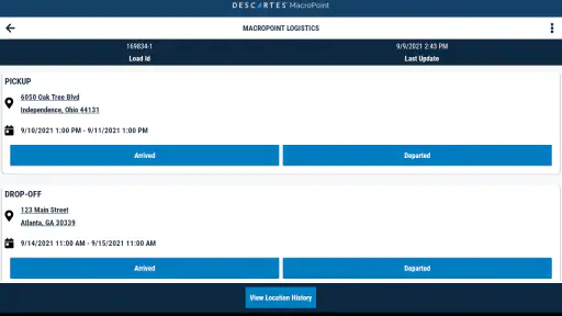 MacroPoint for Truckers screenshot 10