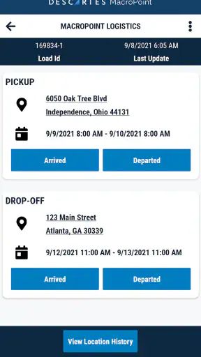 MacroPoint for Truckers screenshot