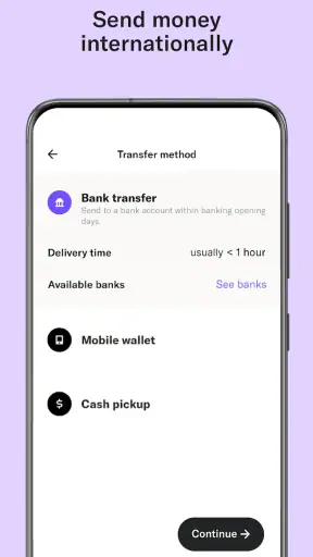 MAJORITY: Mobile banking screenshot