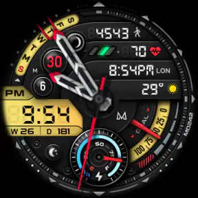 MD242 Hybrid watch face screenshot 10