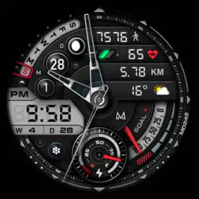 MD242 Hybrid watch face screenshot 8