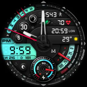 MD242 Hybrid watch face screenshot 9