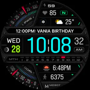 MD307 Digital watch face screenshot 10