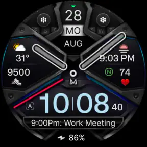 MD326 3D Modern Watch Face screenshot 11