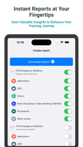Medical and surgical logbook screenshot 12