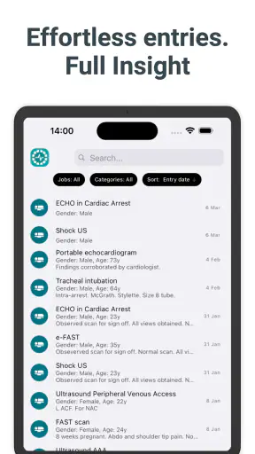 Medical and surgical logbook screenshot 9