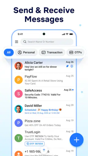 Messages - Text SMS Home screenshot 9