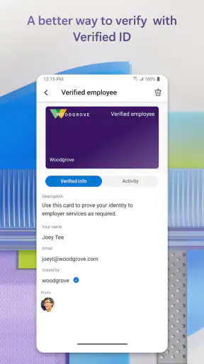 Microsoft Authenticator screenshot