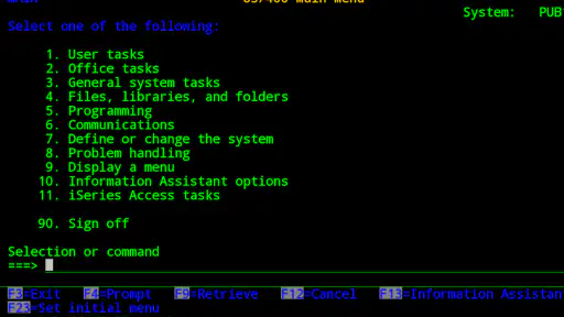 Mocha TN5250 screenshot 11