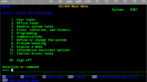 Mocha TN5250 screenshot 12