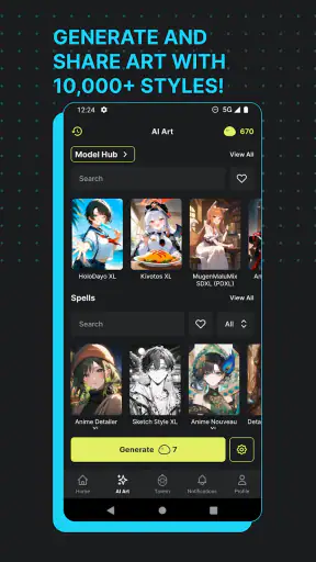 Moescape - Character AI & Art screenshot