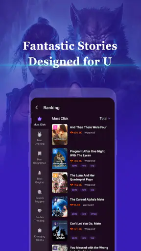 Moonovel-Werewolf Romance screenshot