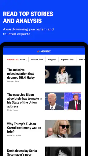 MS NOW: Watch Live News screenshot