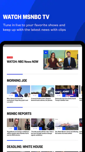 MS NOW: Watch Live News screenshot