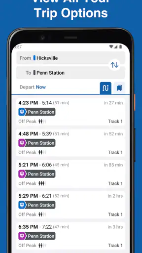 MTA TrainTime screenshot