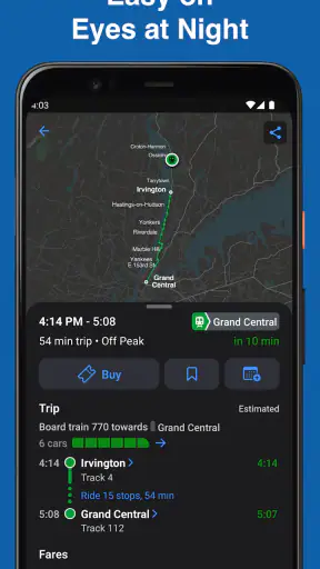 MTA TrainTime screenshot