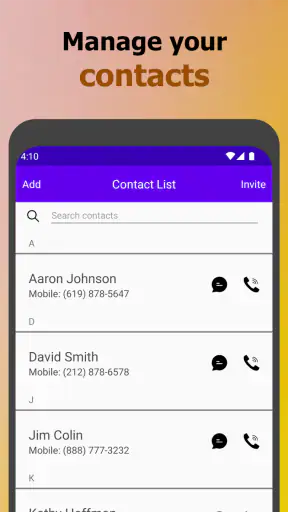 My 2nd Line Text Call Number screenshot