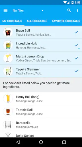 My Cocktail Bar Pro screenshot