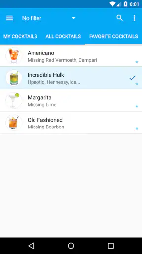 My Cocktail Bar Pro screenshot