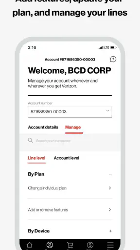 My Verizon For Business screenshot