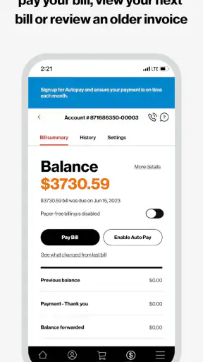 My Verizon For Business screenshot