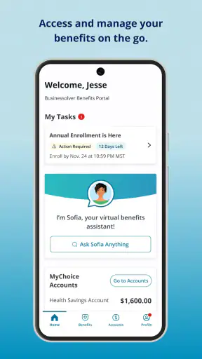 MyChoice Benefits screenshot