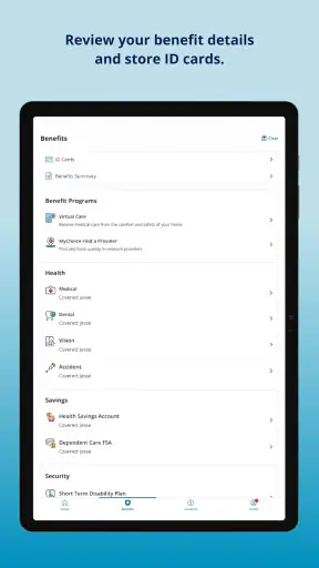 MyChoice Benefits screenshot
