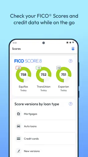 myFICO - Credit Score Tracking screenshot