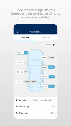 MyHyundai with Bluelink screenshot