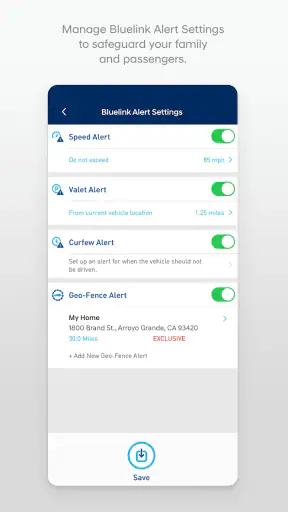 MyHyundai with Bluelink screenshot