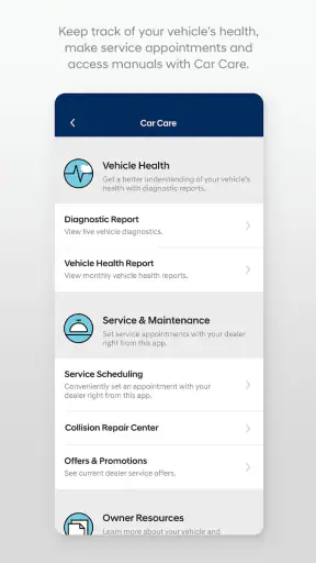 MyHyundai with Bluelink screenshot