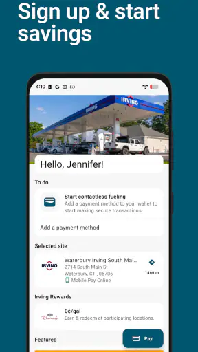 MyIRVING screenshot