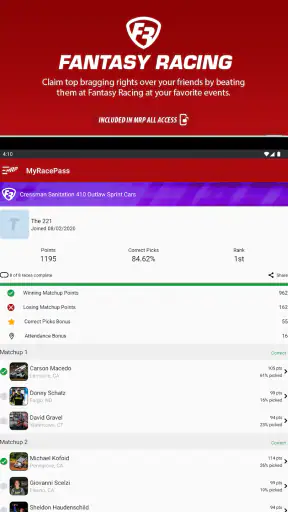 MyRacePass - Official MRP App screenshot 12
